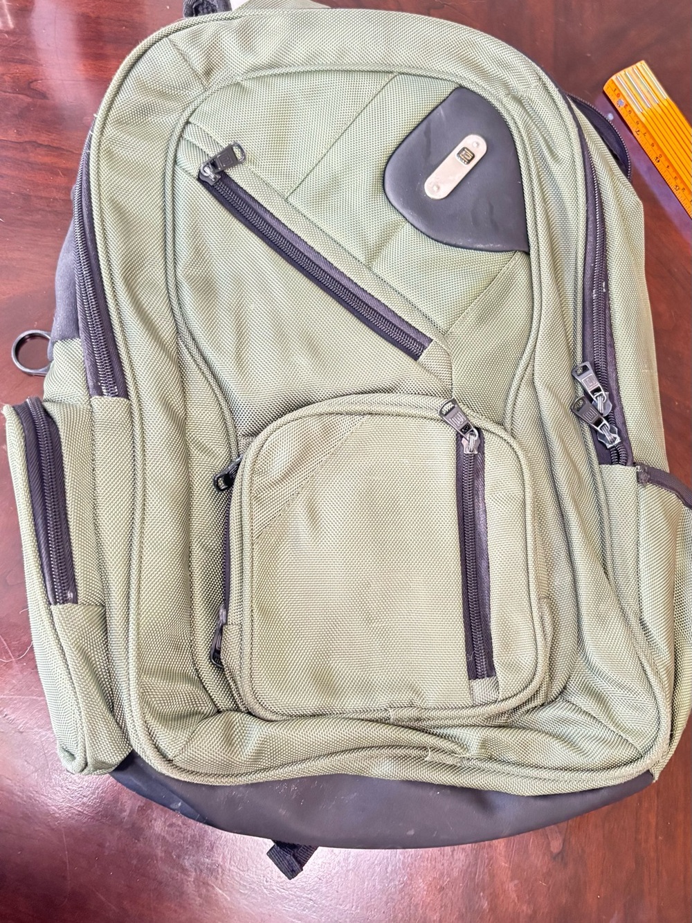FŪL Olive Green Backpack with Black Trim